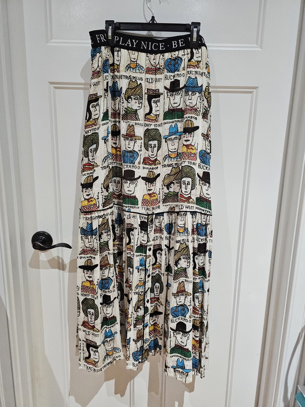 Double D Ranch 'COWPOKE U' Collection Maxi Skirt, NWT